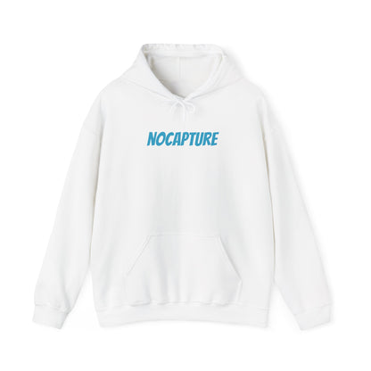 Unisex Heavy Blend™ Hooded Sweatshirt - Cozy Streetwear Baby Blue Logo front and back
