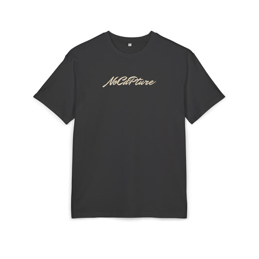 NoCapture Unisex Heavy Oversize Tee - Casual Comfort Wear Beige