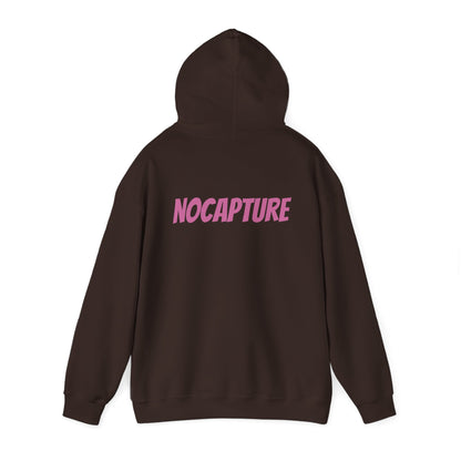 Unisex Heavy Blend™ Hooded Sweatshirt - Cozy Streetwear pink Logo front and back