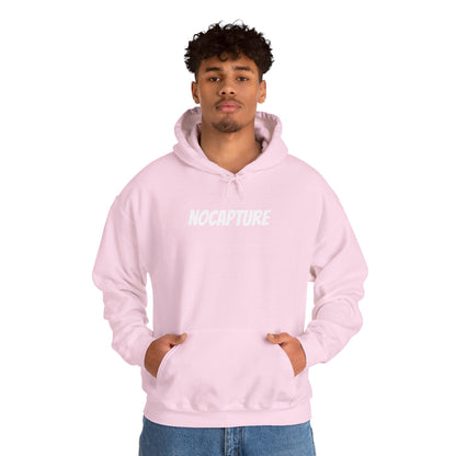 Unisex Heavy Blend™ Hooded Sweatshirt - Cozy Streetwear White Logo front and back