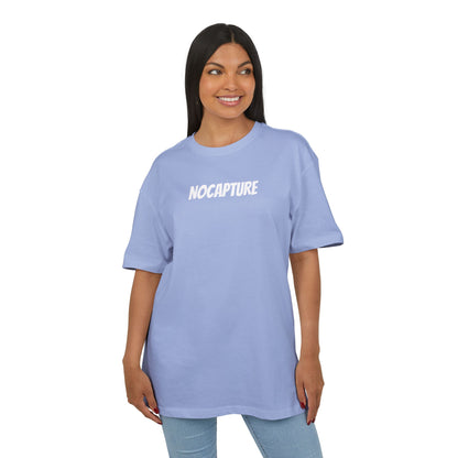Unisex Heavy Oversize Tee - Front and Back Logo White v2