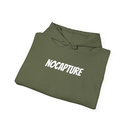 Unisex Heavy Blend™ Hooded Sweatshirt - Cozy Streetwear White Logo front and back