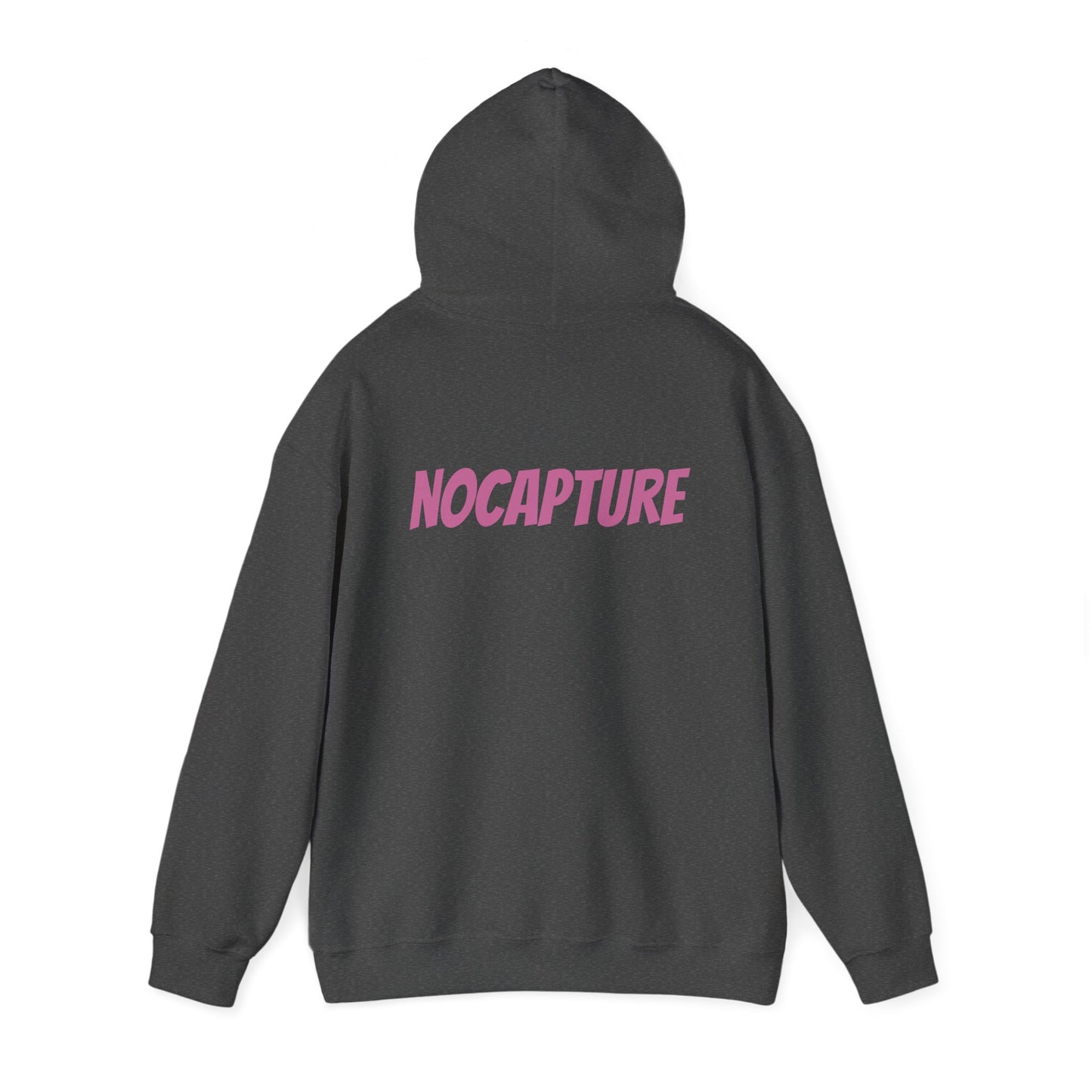 Unisex Heavy Blend™ Hooded Sweatshirt - Cozy Streetwear pink Logo front and back
