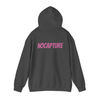 Unisex Heavy Blend™ Hooded Sweatshirt - Cozy Streetwear pink Logo front and back