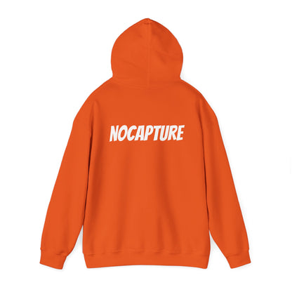 Unisex Heavy Blend™ Hooded Sweatshirt - Cozy Streetwear White Logo front and back