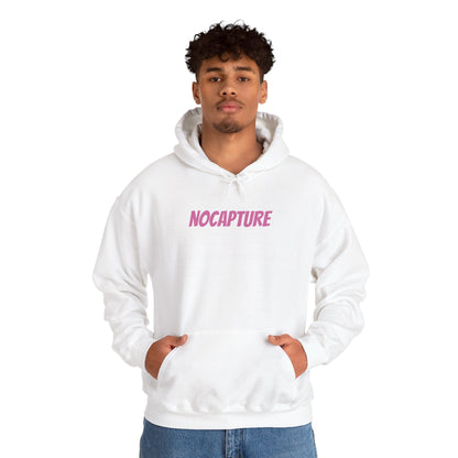 Unisex Heavy Blend™ Hooded Sweatshirt - Cozy Streetwear pink Logo front and back