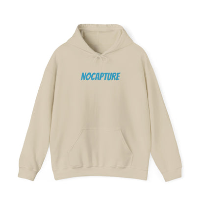 Unisex Heavy Blend™ Hooded Sweatshirt - Cozy Streetwear Baby Blue Logo front and back