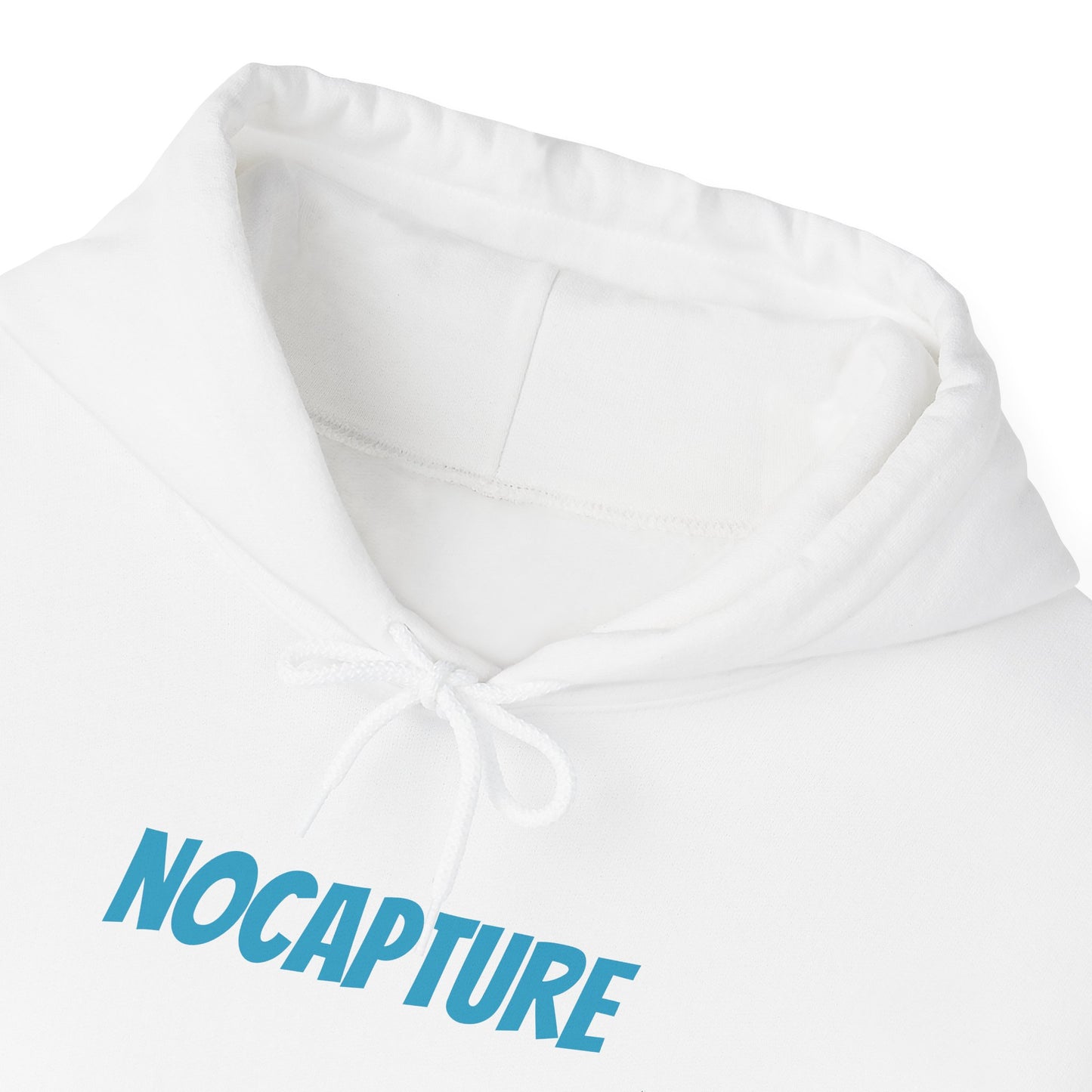 Unisex Heavy Blend™ Hooded Sweatshirt - Cozy Streetwear Baby Blue Logo front and back