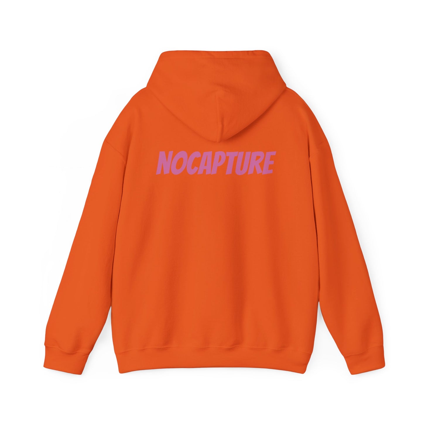 Unisex Heavy Blend™ Hooded Sweatshirt - Cozy Streetwear pink Logo front and back