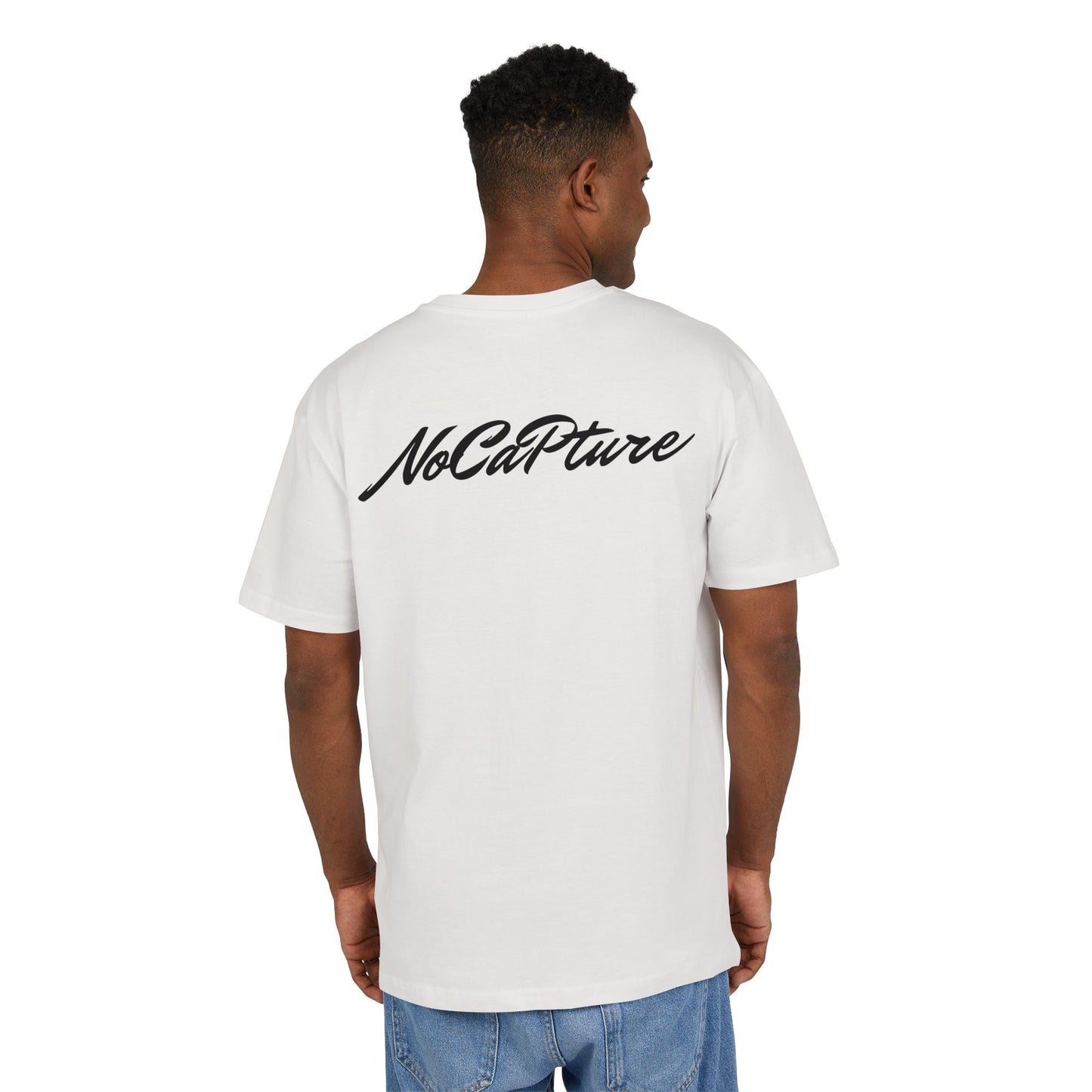 Unisex Heavy Oversize Tee - NoCatPure Graphic Tee for Comfort & Style