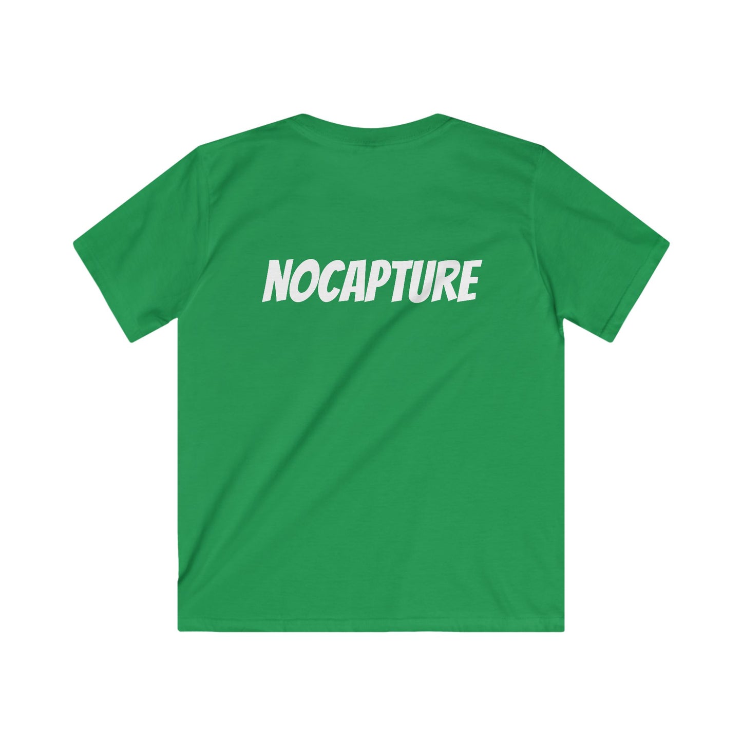 NOCAPTUR E Graphic Tee - Stylish & Comfortable Softstyle Shirt for Playtime White Front And Back Logo