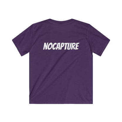 NOCAPTUR E Graphic Tee - Stylish & Comfortable Softstyle Shirt for Playtime White Front And Back Logo