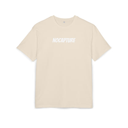 Unisex Heavy Oversize Tee - Front and Back Logo White v2