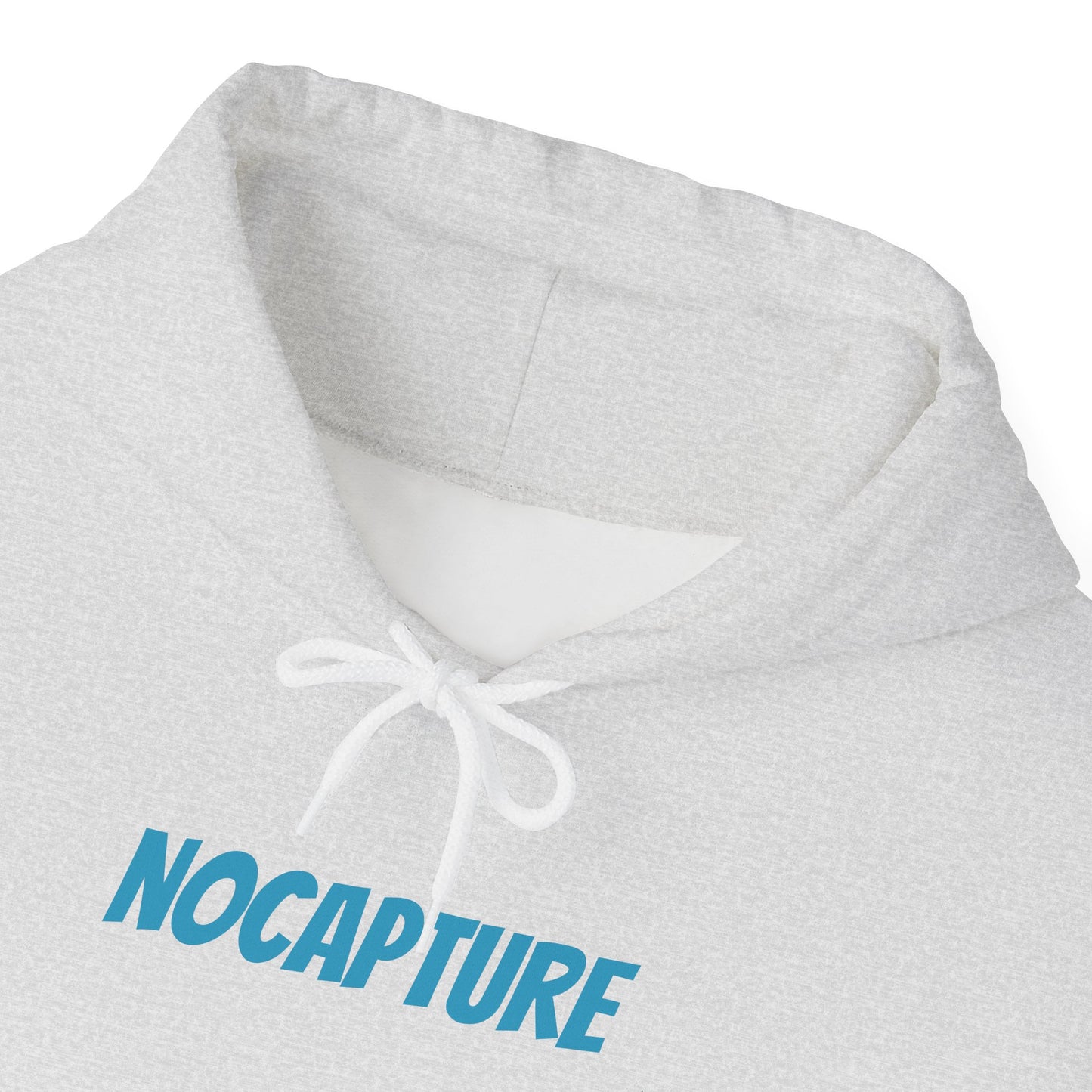 Unisex Heavy Blend™ Hooded Sweatshirt - Cozy Streetwear Baby Blue Logo front and back