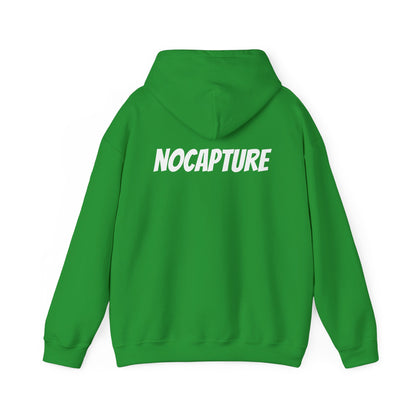 Unisex Heavy Blend™ Hooded Sweatshirt - Cozy Streetwear White Logo front and back