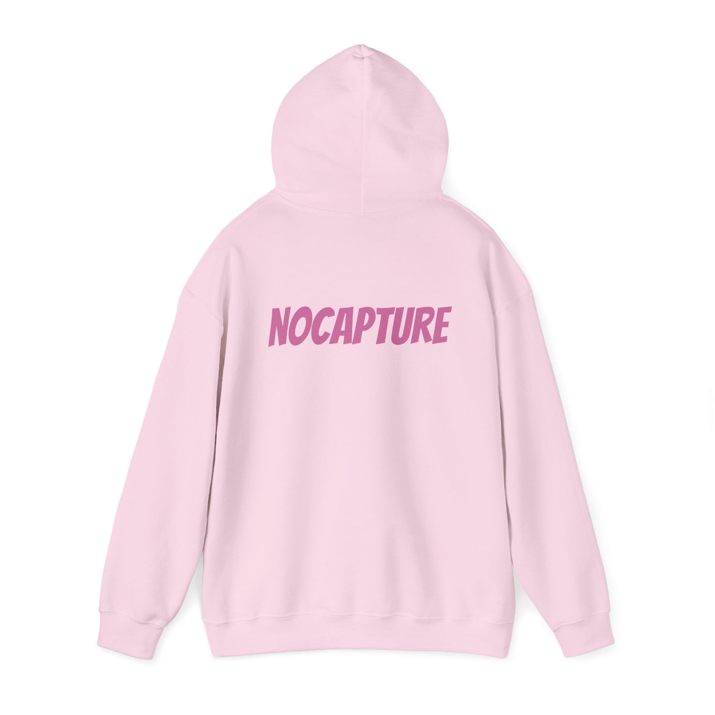 Unisex Heavy Blend™ Hooded Sweatshirt - Cozy Streetwear pink Logo front and back