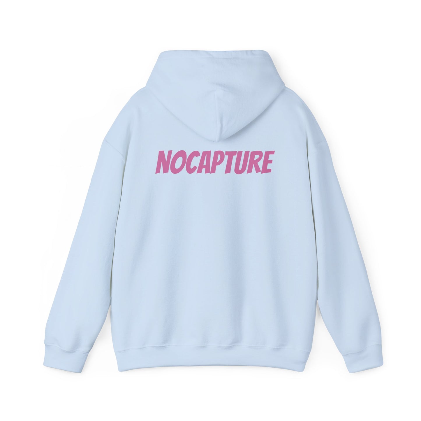 Unisex Heavy Blend™ Hooded Sweatshirt - Cozy Streetwear pink Logo front and back