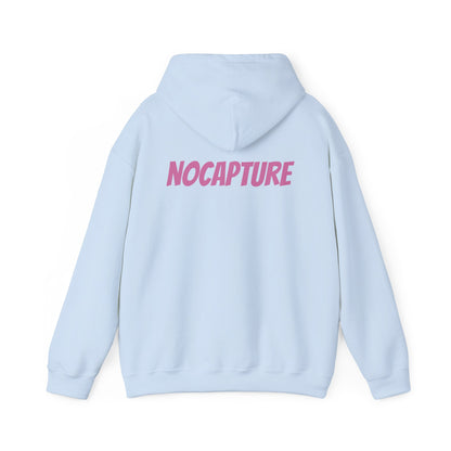 Unisex Heavy Blend™ Hooded Sweatshirt - Cozy Streetwear pink Logo front and back