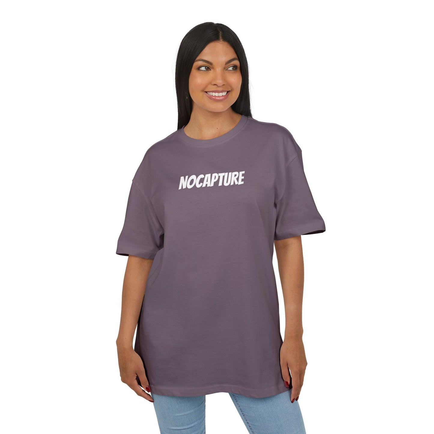 Unisex Heavy Oversize Tee - Front and Back Logo White v2