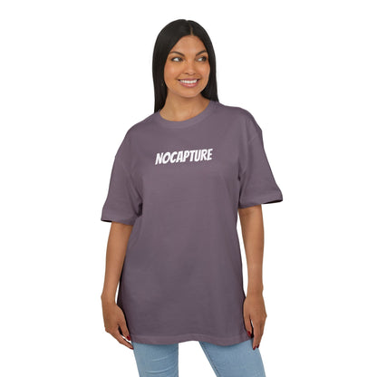 Unisex Heavy Oversize Tee - Front and Back Logo White v2