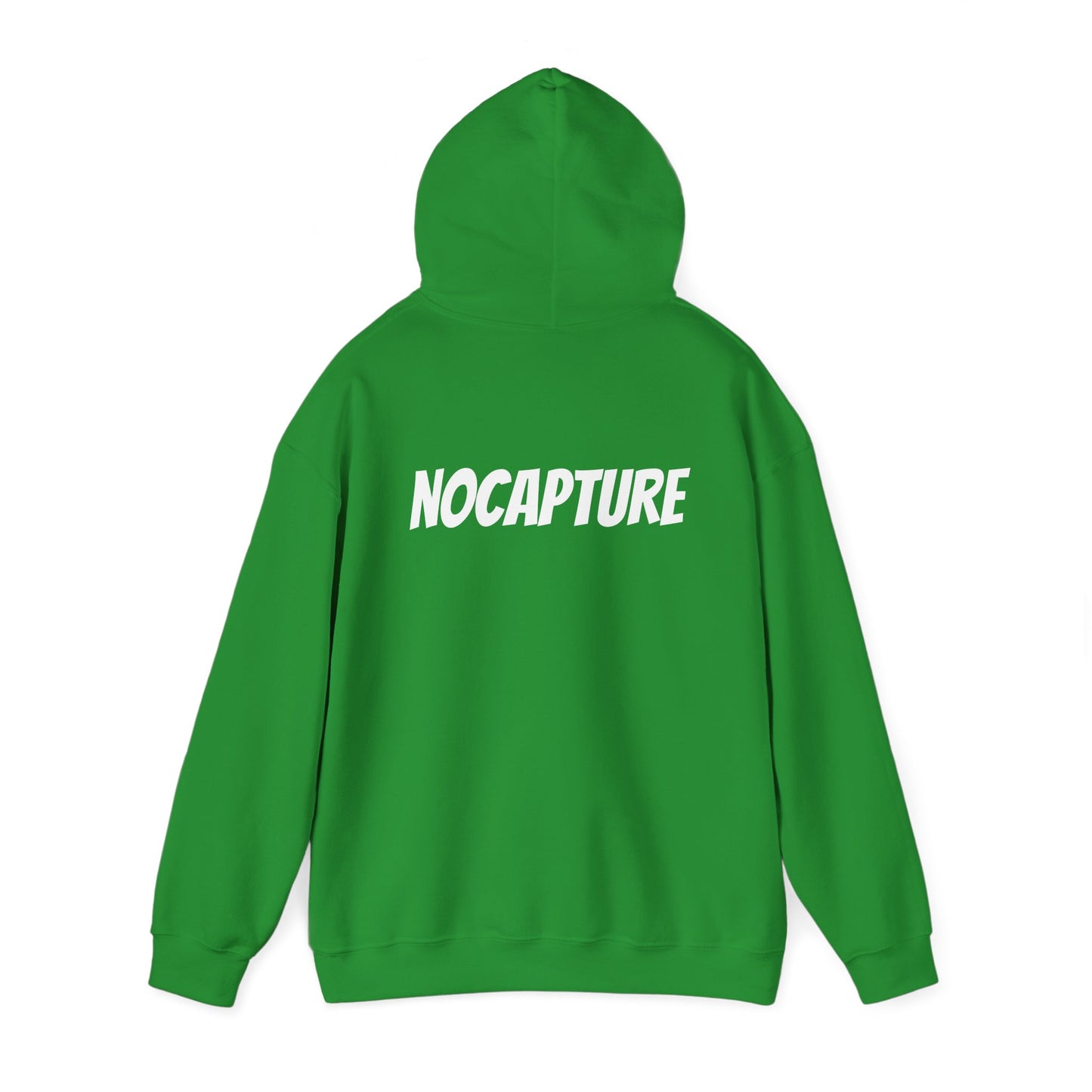 Unisex Heavy Blend™ Hooded Sweatshirt - Cozy Streetwear White Logo front and back