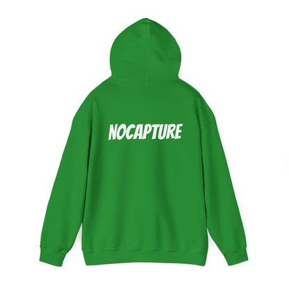Unisex Heavy Blend™ Hooded Sweatshirt - Cozy Streetwear White Logo front and back