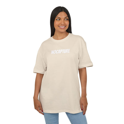 Unisex Heavy Oversize Tee - Front and Back Logo White v2