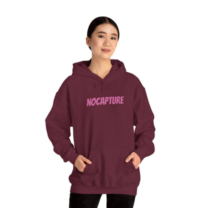 Unisex Heavy Blend™ Hooded Sweatshirt - Cozy Streetwear pink Logo front and back