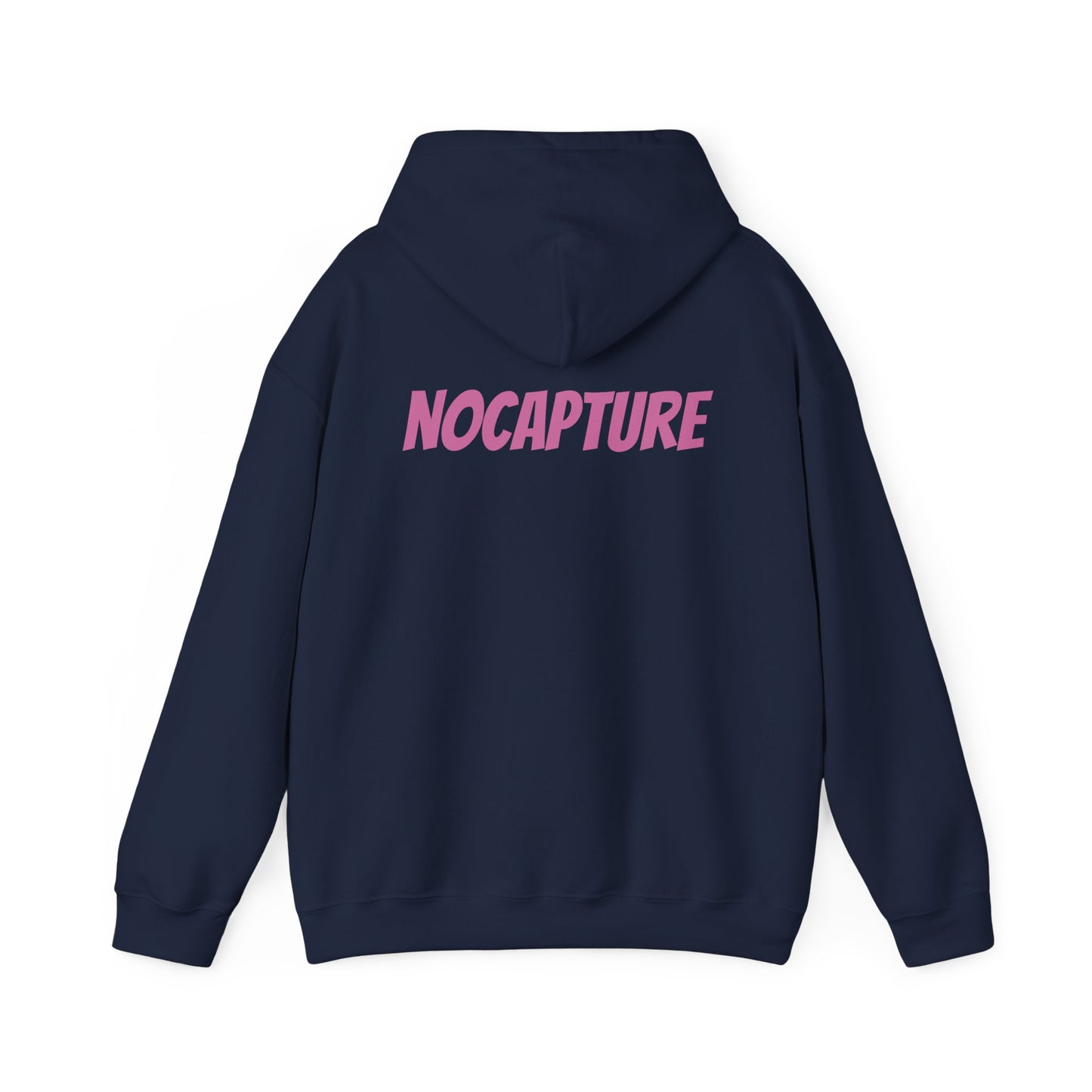 Unisex Heavy Blend™ Hooded Sweatshirt - Cozy Streetwear pink Logo front and back