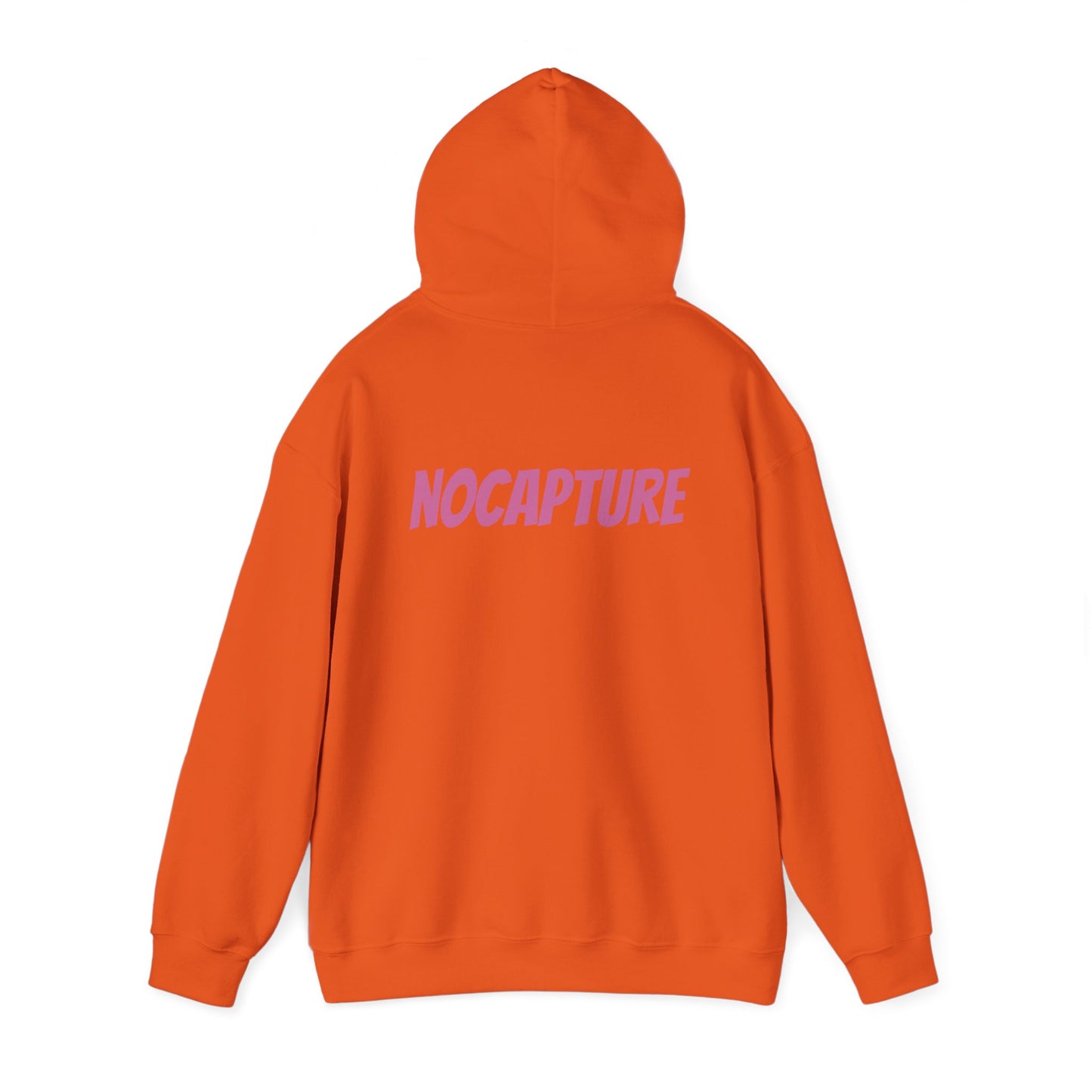 Unisex Heavy Blend™ Hooded Sweatshirt - Cozy Streetwear pink Logo front and back
