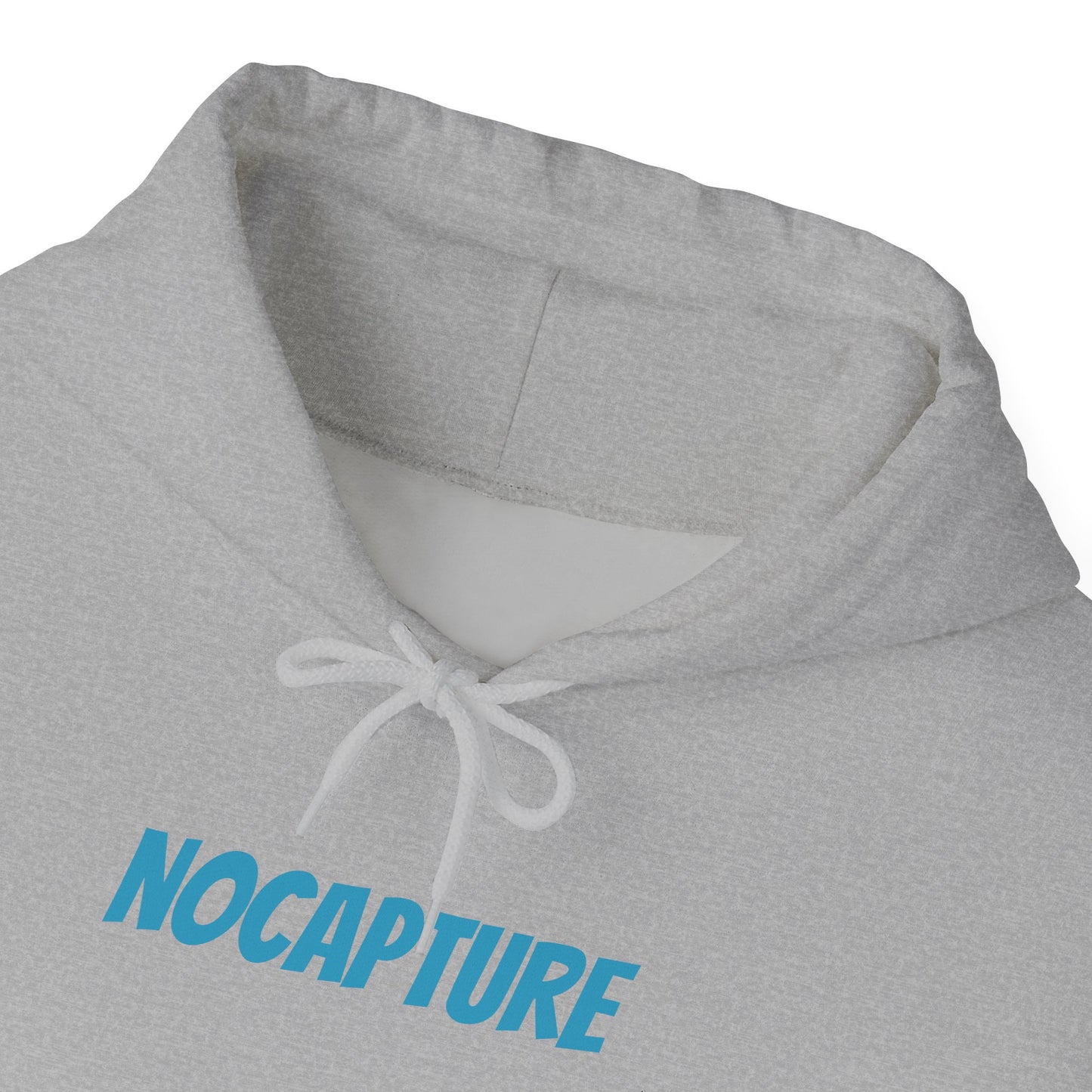 Unisex Heavy Blend™ Hooded Sweatshirt - Cozy Streetwear Baby Blue Logo front and back