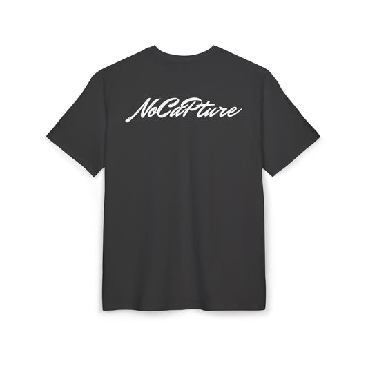 Unisex Heavy Oversize Tee - Front and Back Logo White