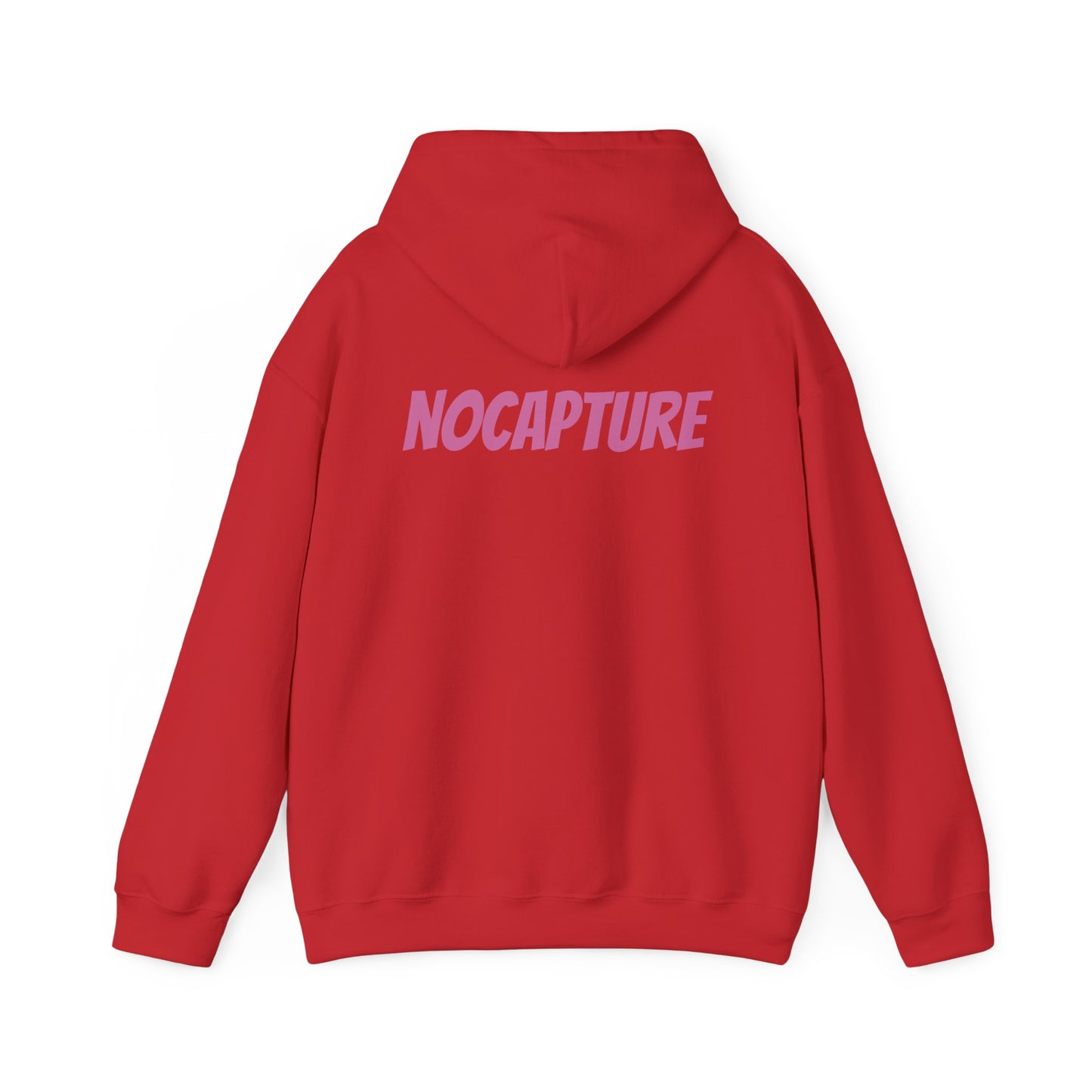 Unisex Heavy Blend™ Hooded Sweatshirt - Cozy Streetwear pink Logo front and back