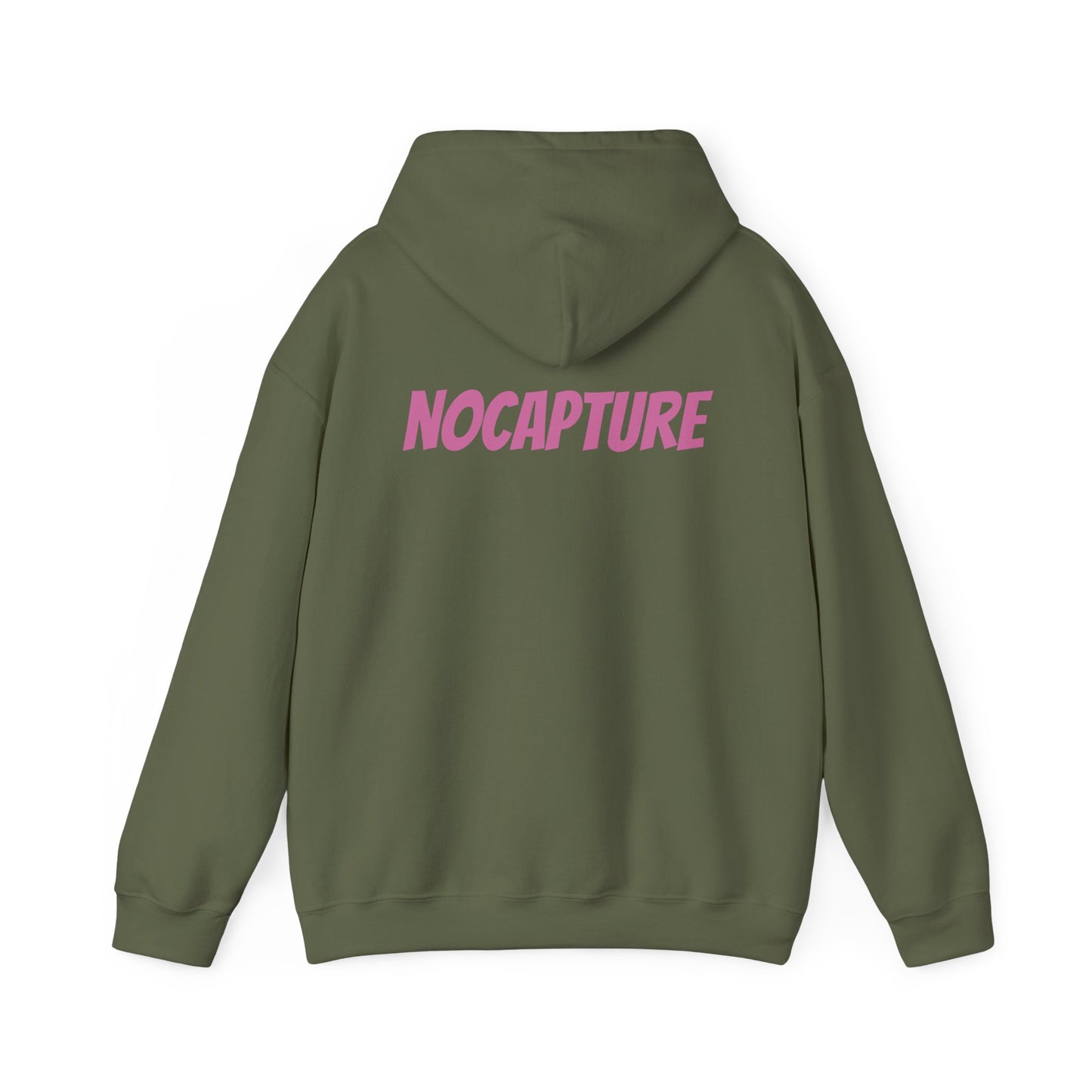 Unisex Heavy Blend™ Hooded Sweatshirt - Cozy Streetwear pink Logo front and back