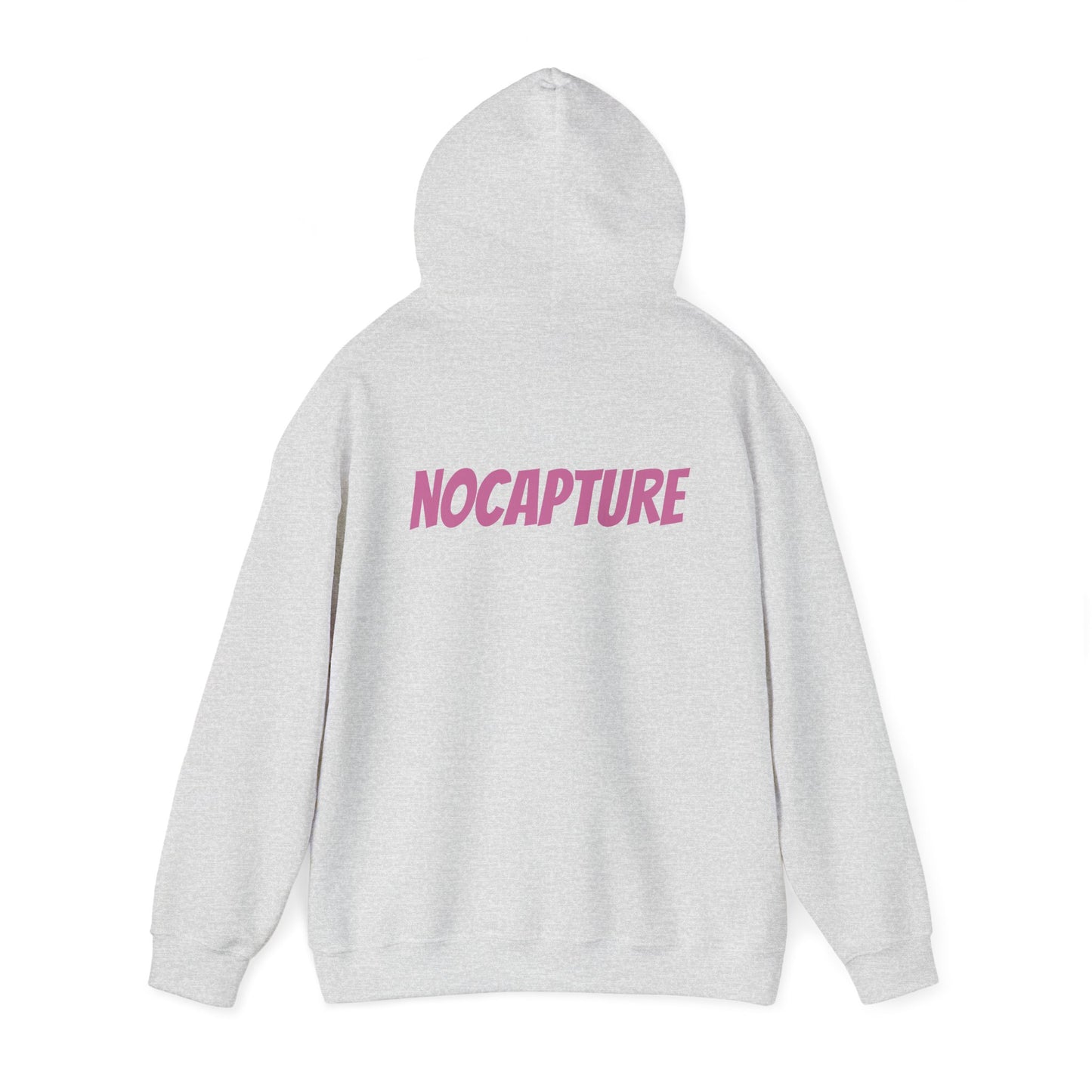 Unisex Heavy Blend™ Hooded Sweatshirt - Cozy Streetwear pink Logo front and back