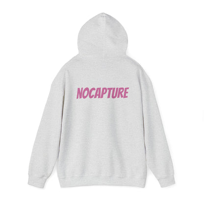 Unisex Heavy Blend™ Hooded Sweatshirt - Cozy Streetwear pink Logo front and back