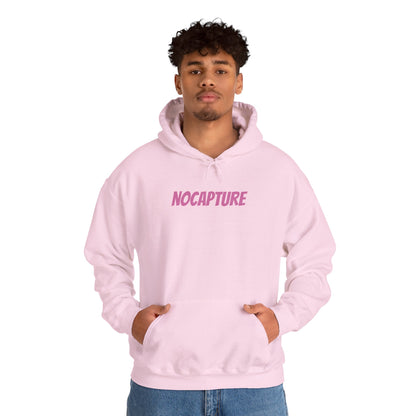 Unisex Heavy Blend™ Hooded Sweatshirt - Cozy Streetwear pink Logo front and back