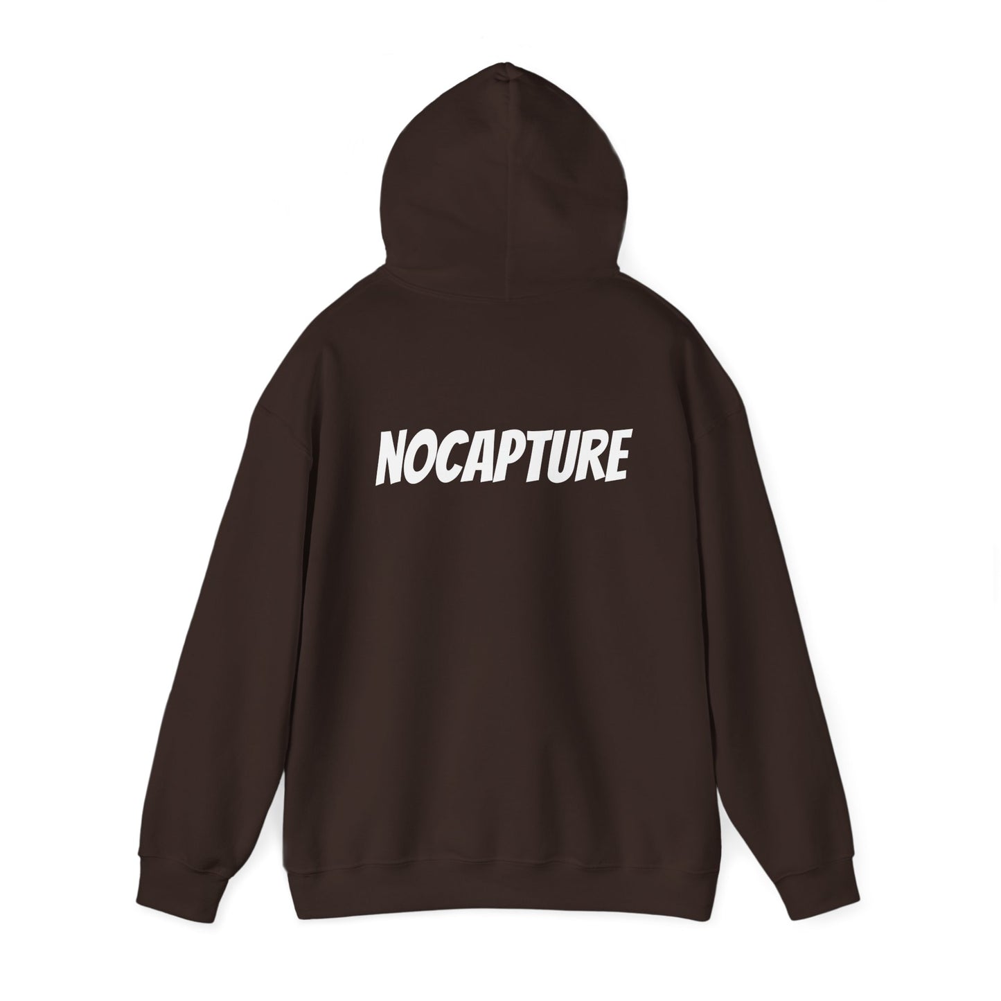 Unisex Heavy Blend™ Hooded Sweatshirt - Cozy Streetwear White Logo front and back