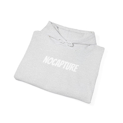Unisex Heavy Blend™ Hooded Sweatshirt - Cozy Streetwear White Logo front and back