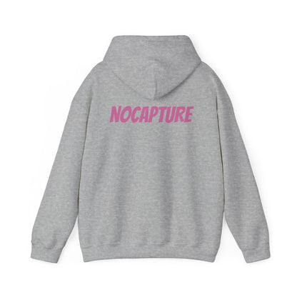 Unisex Heavy Blend™ Hooded Sweatshirt - Cozy Streetwear pink Logo front and back