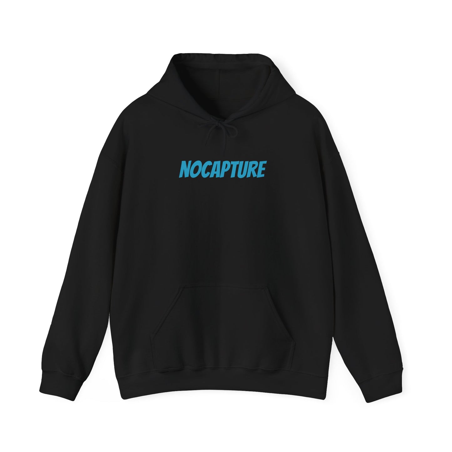 Unisex Heavy Blend™ Hooded Sweatshirt - Cozy Streetwear Baby Blue Logo front and back