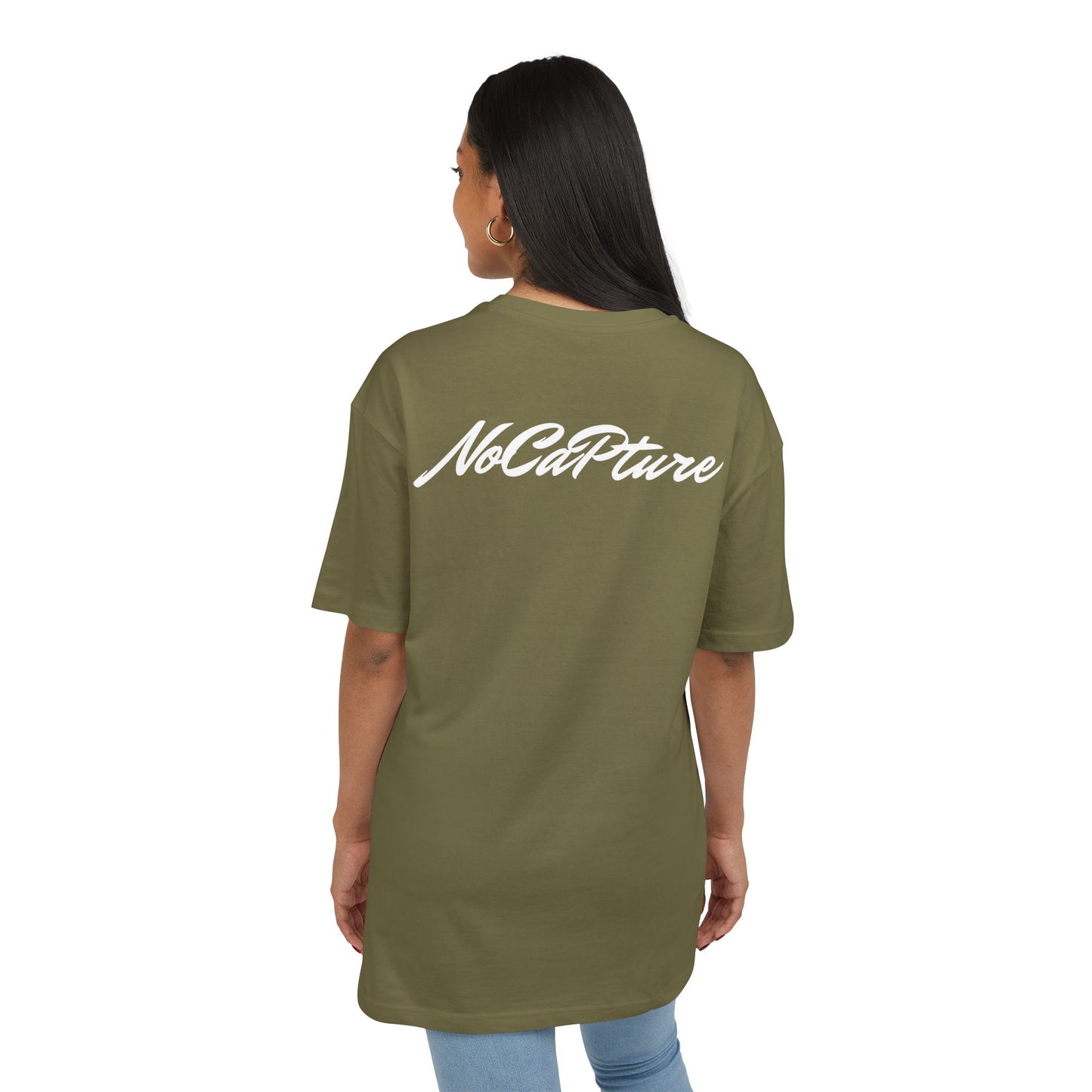 NoCapture Unisex Heavy Oversize Tee - Nocapture PJY back logo