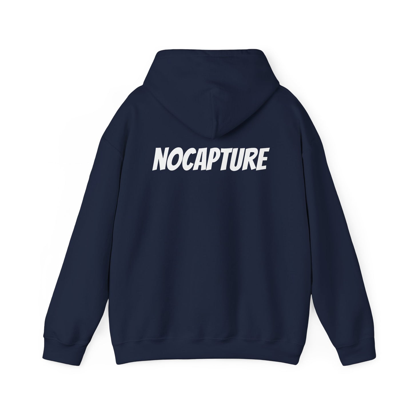 Unisex Heavy Blend™ Hooded Sweatshirt - Cozy Streetwear White Logo front and back