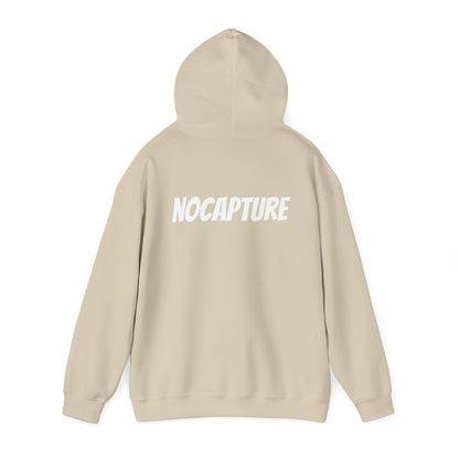Unisex Heavy Blend™ Hooded Sweatshirt - Cozy Streetwear White Logo front and back