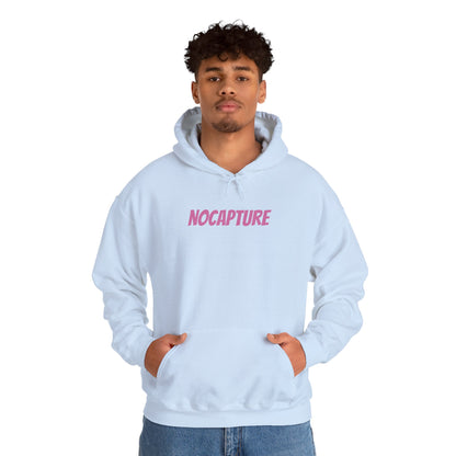 Unisex Heavy Blend™ Hooded Sweatshirt - Cozy Streetwear pink Logo front and back