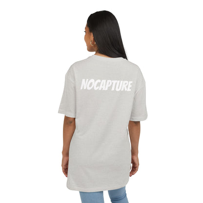 Unisex Heavy Oversize Tee - Front and Back Logo White v2