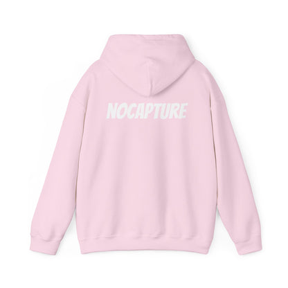 Unisex Heavy Blend™ Hooded Sweatshirt - Cozy Streetwear White Logo front and back