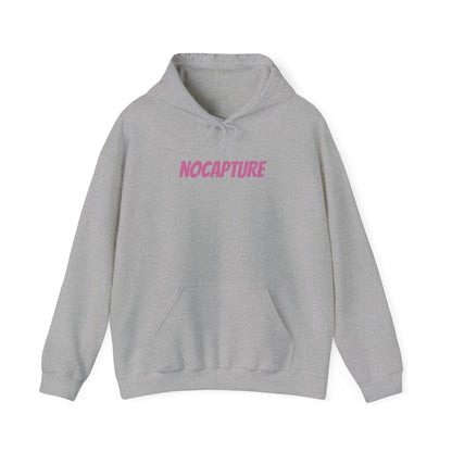 Unisex Heavy Blend™ Hooded Sweatshirt - Cozy Streetwear pink Logo front and back