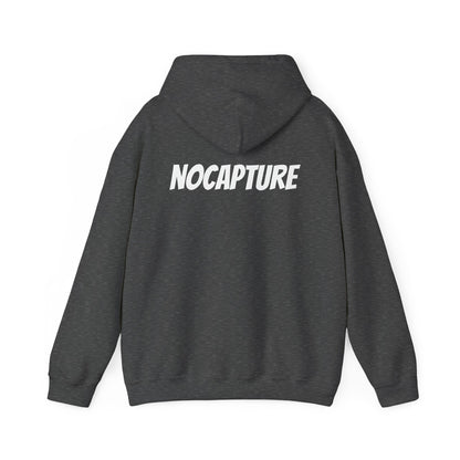 Unisex Heavy Blend™ Hooded Sweatshirt - Cozy Streetwear White Logo front and back