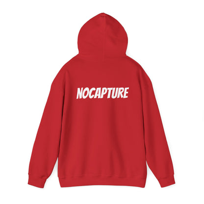 Unisex Heavy Blend™ Hooded Sweatshirt - Cozy Streetwear White Logo front and back